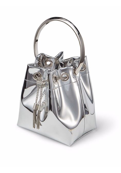 Borsa a secchiello bon bon in argento Jimmy choo - donna JIMMY CHOO | BONBONXVKSLVR